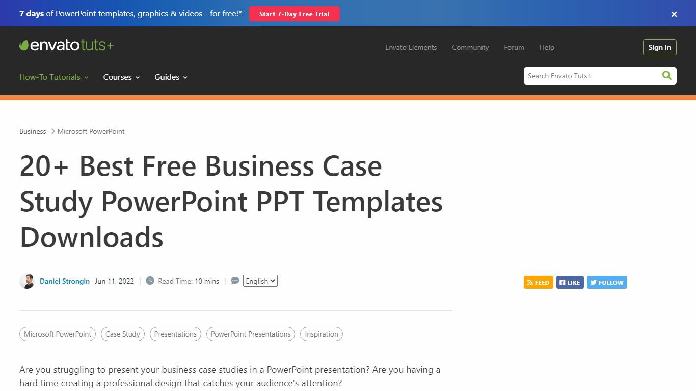 20+ Best Free Business Case Study PowerPoint PPT Templates Downloads